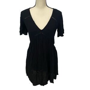 O’Neill Mini Dress Coverup Sz Small Black